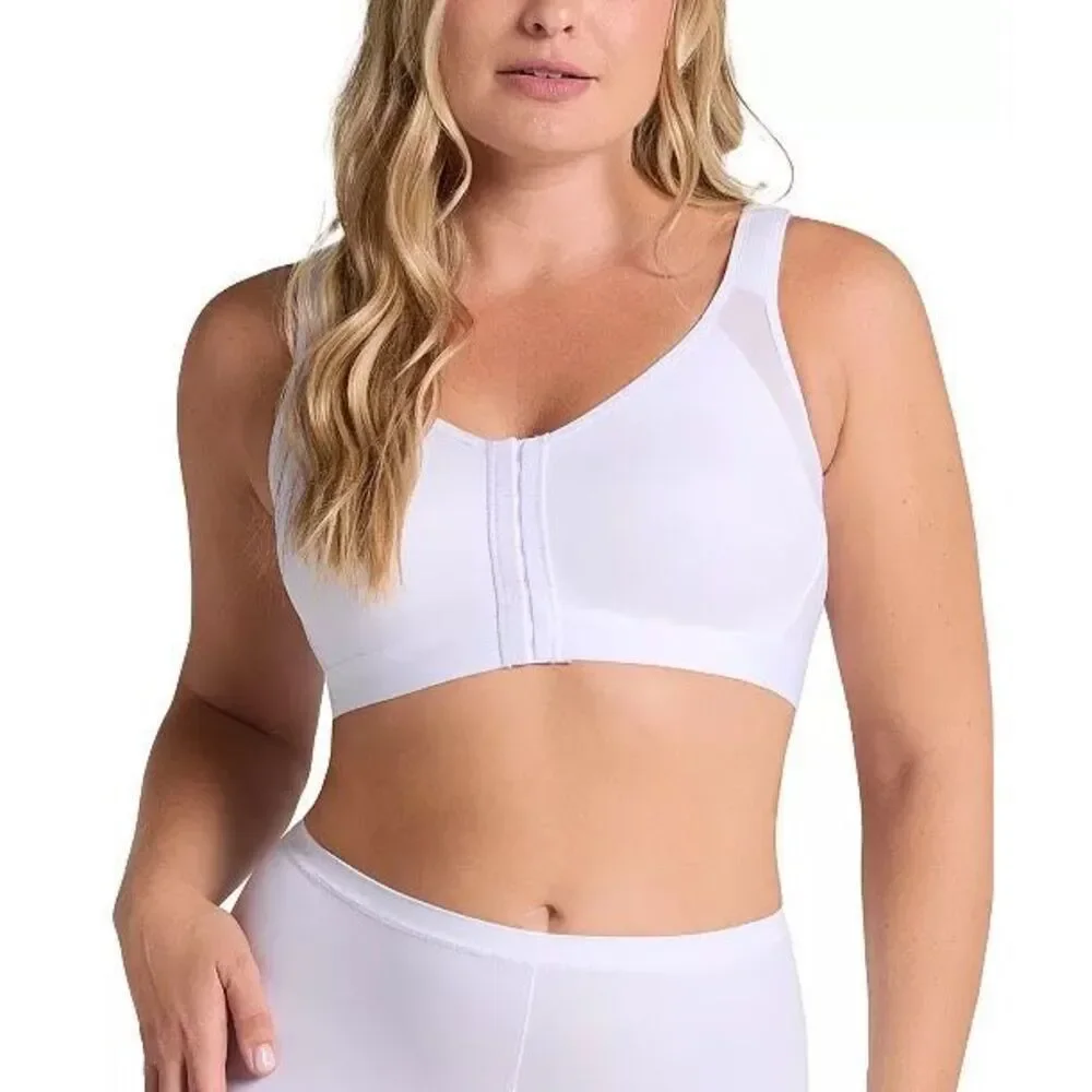 Leonisa NWT Multi Functional Back Support Posture Corrector Wireless Bra White 4